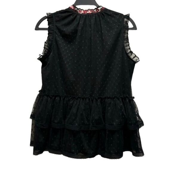 kate spade Camelia Embroidered Top Size Medium - Picture 3 of 10